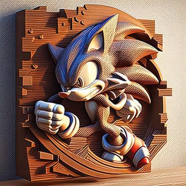 3D модель Соник из Sonic the Hedgehog (STL)